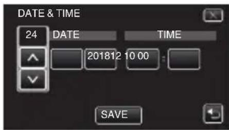 DATE & TIME 24 DATE TIME 201812 10 00 SAVE
