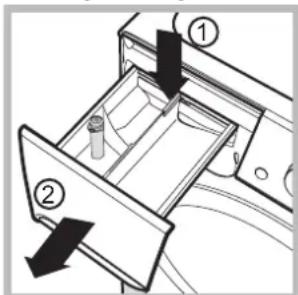 INDESIT BWE 71683X W EU - Rengöring av tvättmedelslådan - 1