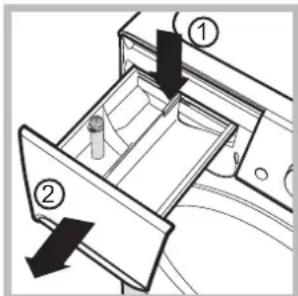 INDESIT BWE 71683X W EU - Rengjøring vaskemiddelskuffen - 1