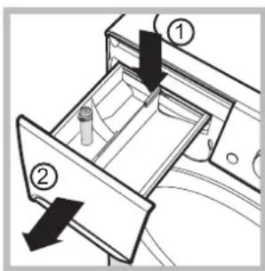 INDESIT BWE 71683X W EU - Pesuainelokerikon puhdistus - 1