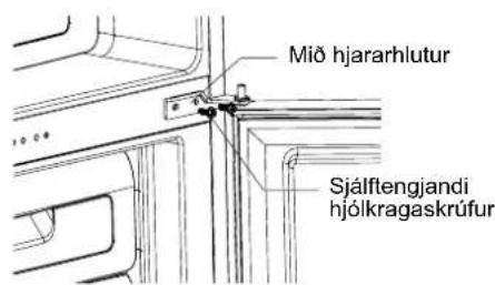 Mið hjararhlutur Sjálftengjandi hjólkragaskrúfur
