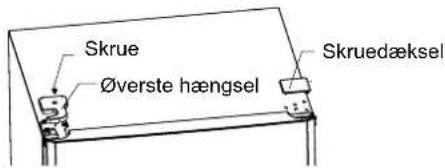 Skrue Øverste hængsel Skruedæksel