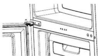 Elvita CKF3154V - Oven saranoinnin vaihtaminen - 14