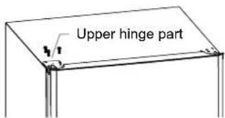 Upper hinge part