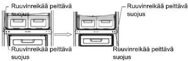 Ruuvinreikää peittävä suojus Ruuvinreikää peittävä suojus Ruuvinreikää peittävä suojus