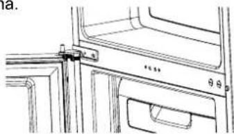 Elvita CKF3154V - Omhängning av dörren - 13