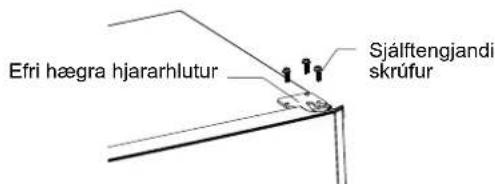 Efri hægra hjararhlutur Sjálftengjandi skrúfur