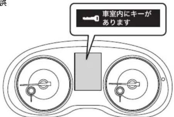 車室内にキーが あります