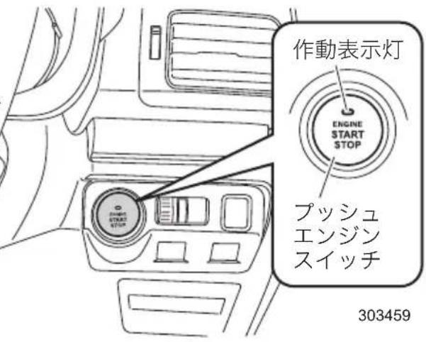 作動表示灯 ENGINE START STOP プッシュ エンジン スイッチ 303459
