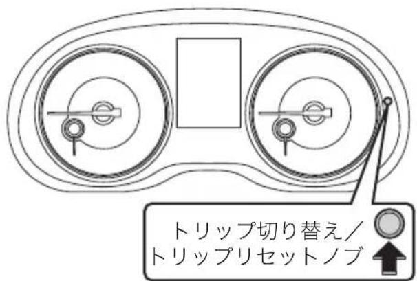 トリップ切り替え/ トリップリセットノブ