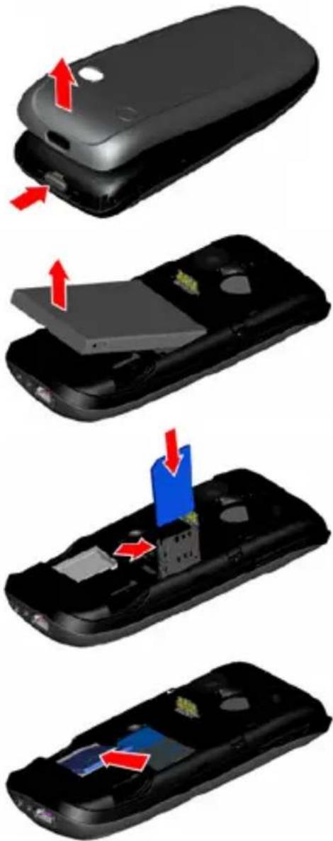 HTC S310 - Insert the miniSD card. - 1