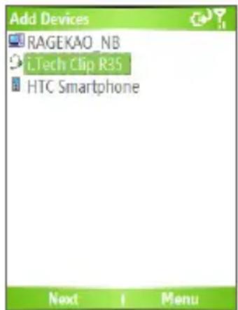 Add Devices RAGEKAO_NB i.Tech Clip R35 HTC Smartphone Next 1 Menu