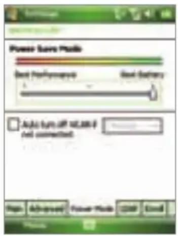 Power Save Mode Best Performer Best Battery Auto turn off 16.00% if set connected High Advanced Power Mode Cancel Email