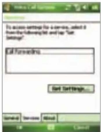 To access settings for a service, select it from the following list and has "Set Settings"! Call Forwarding Next Settings... Something None-Case About OK Cancel Off