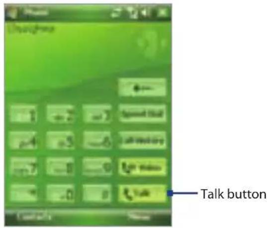 Talk button