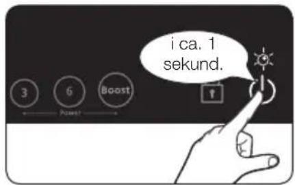 i ca. 1 sekund.