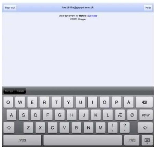 EasyIQ App (iOS) - Brug Google Apps i EasyIQ app'en - 2