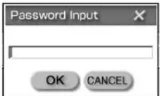 Password Input OK CANCEL