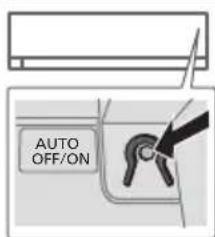 PANASONIC CU-NE18PKE - Knappen auto OFF/ON (AUTO-TÄEND/SLUK) - 1