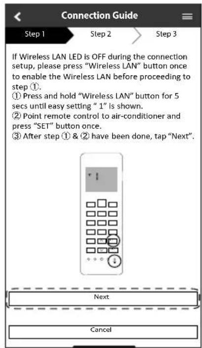 PANASONIC CU-HZ35UKE - Forbind til netværk vha. WPS-tilstand - 3