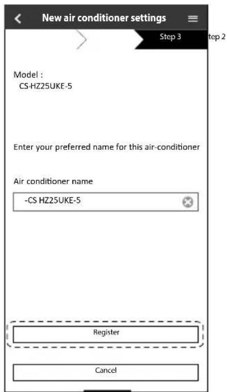 PANASONIC CU-HZ35UKE - Når registreringen er færdig - 1