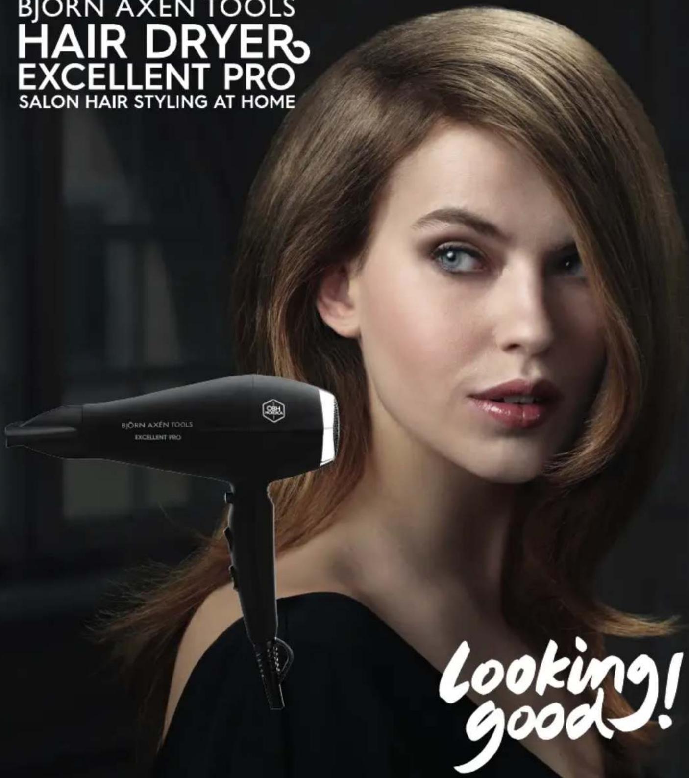 OBH NORDICA Björn Axén Excellent Pro 5193 - BJÖRN AXÉN TOOLS HAIR DRYER EXCELLENT PRO - 1