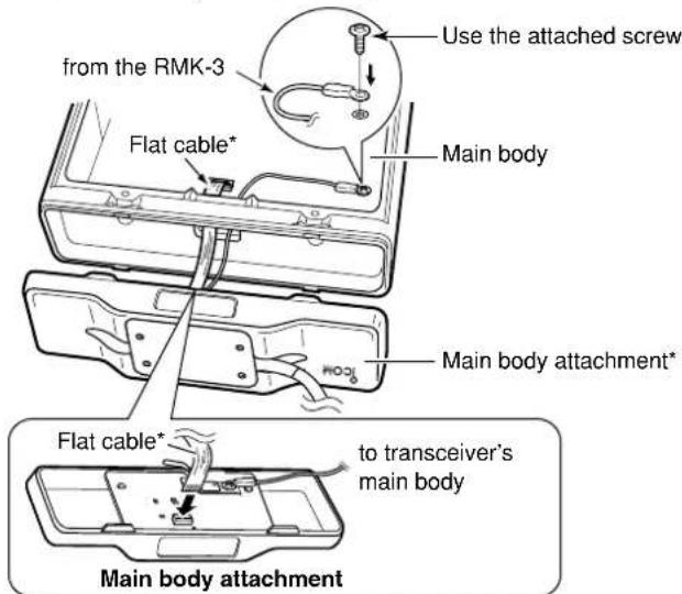 ICOM RMK-3 - For the main body attachment: - 2