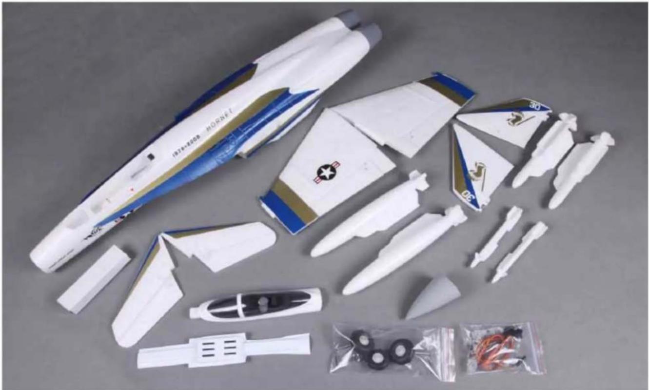 FMS F18 Vigilantes - Kit contents - 1