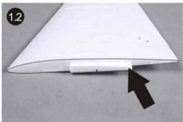 FMS F18 Vigilantes - Install the main wing - 2
