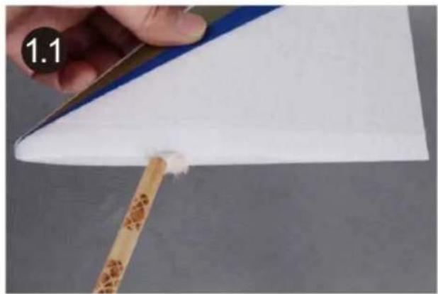 FMS F18 Vigilantes - Install the vertical fin - 1