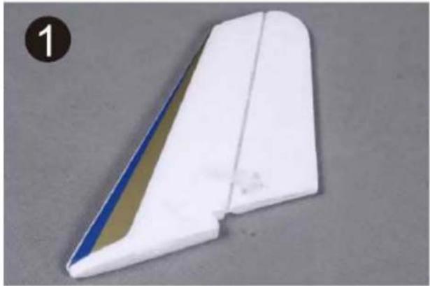 FMS F18 Vigilantes - Install the horizontal stabilizer - 1