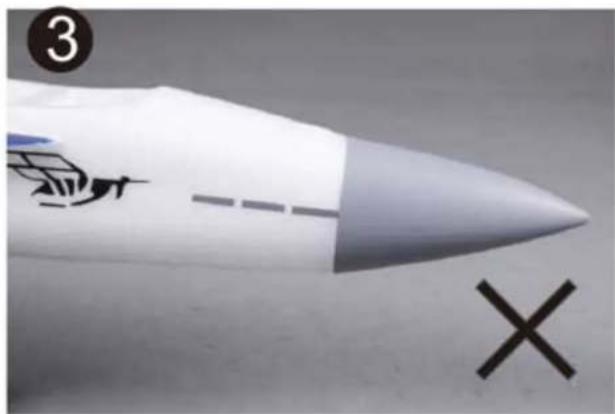 FMS F18 Vigilantes - Install the nose cone - 3