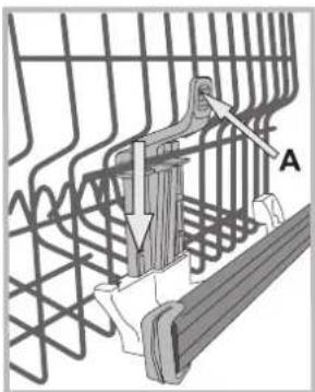 BAUKNECHT GCX 825 - Adjusting the height of the upper rack - 1