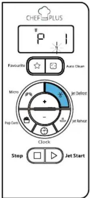 CHEF PLUS Favourite Auto Clean Micro Jet Defrost Pop Corn Jet Reheat Clock Stop Jet Start