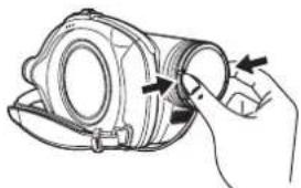 PANASONIC VDR-D310E - Påsætning af objektivdæksel - 6