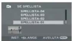 PANASONIC VDR-D310E - Välj den spellista du vill spela upp och tryck på styrspaken. - 1
