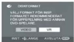 PANASONIC VDR-D310E - Formatera skivor - 8