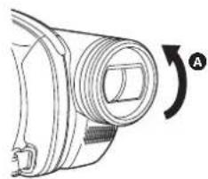 PANASONIC VDR-D310E - Påsætning af objektivdæksel - 8