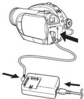 PANASONIC VDR-D310E - Anslutning till nätuttaget - 1