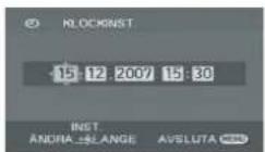 PANASONIC VDR-D310E - Ställa in datum och tid - 2