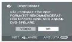 PANASONIC VDR-D310E - När du använder nya DVD-RW-skivor - 2
