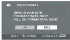 PANASONIC VDR-D310E - När du använder nya DVD-RW-skivor - 1
