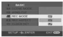 PANASONIC VDR-D300E - Bevæg joysticken op eller ned for at vælge emne i undermenuen. - 8