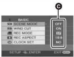 PANASONIC VDR-D300E - Bevæg joysticken op eller ned for at vælge emne i undermenuen. - 2