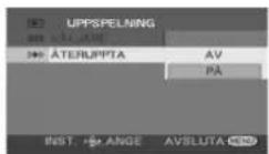 PANASONIC VDR-D300E - Återuppta föregående uppspelning - 1