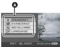 PANASONIC VDR-D300E - Flytta joysticken uppåt eller nedåt för att välja önskad toppmeny Ⓐ. - 2