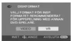PANASONIC VDR-D300E - När du använder nya DVD-RW-skivor - 2