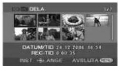 PANASONIC VDR-D300E - Lägga till scener i en spellista - 17