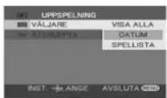 PANASONIC VDR-D300E - Att spela upp videobilder efter datum - 1