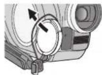 PANASONIC VDR-D300E - Påsætning af objektivdækslet (Leveret: kun VDR-D250)/(Inkluderet i filtersættet (VW-LF37WE; ekstraudstyr)) - 2